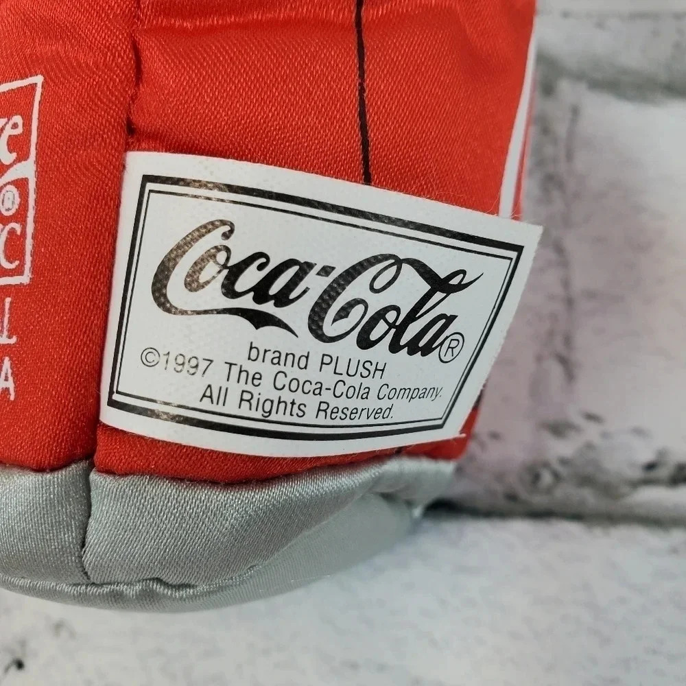 1997 Coca-Cola Plush Can with Glasses Bean Bag Swag Coca Cola 90s Vintage60- 97 - Picture 5 of 6